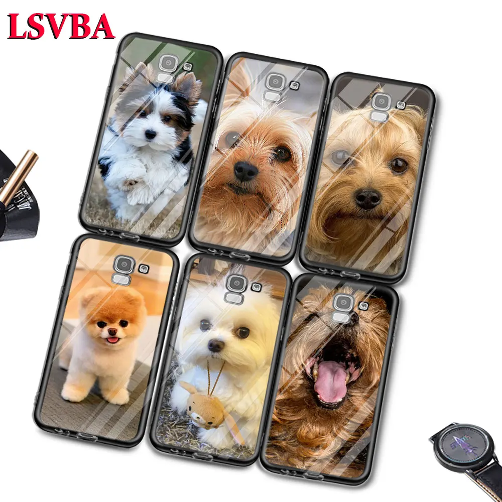 Чехол Terrier Yorkie Dog для Samsung Galaxy J2 J3 J4 J5 J6 J7 Plus Core 2018 2017 2016 суперяркий глянцевый чехол