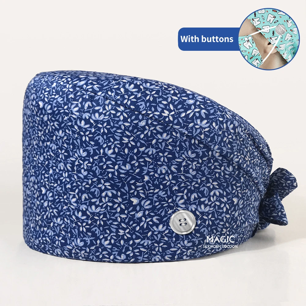 Оптовая продажа доктор шапочка медсестры натуральный хлопок впитывает пот