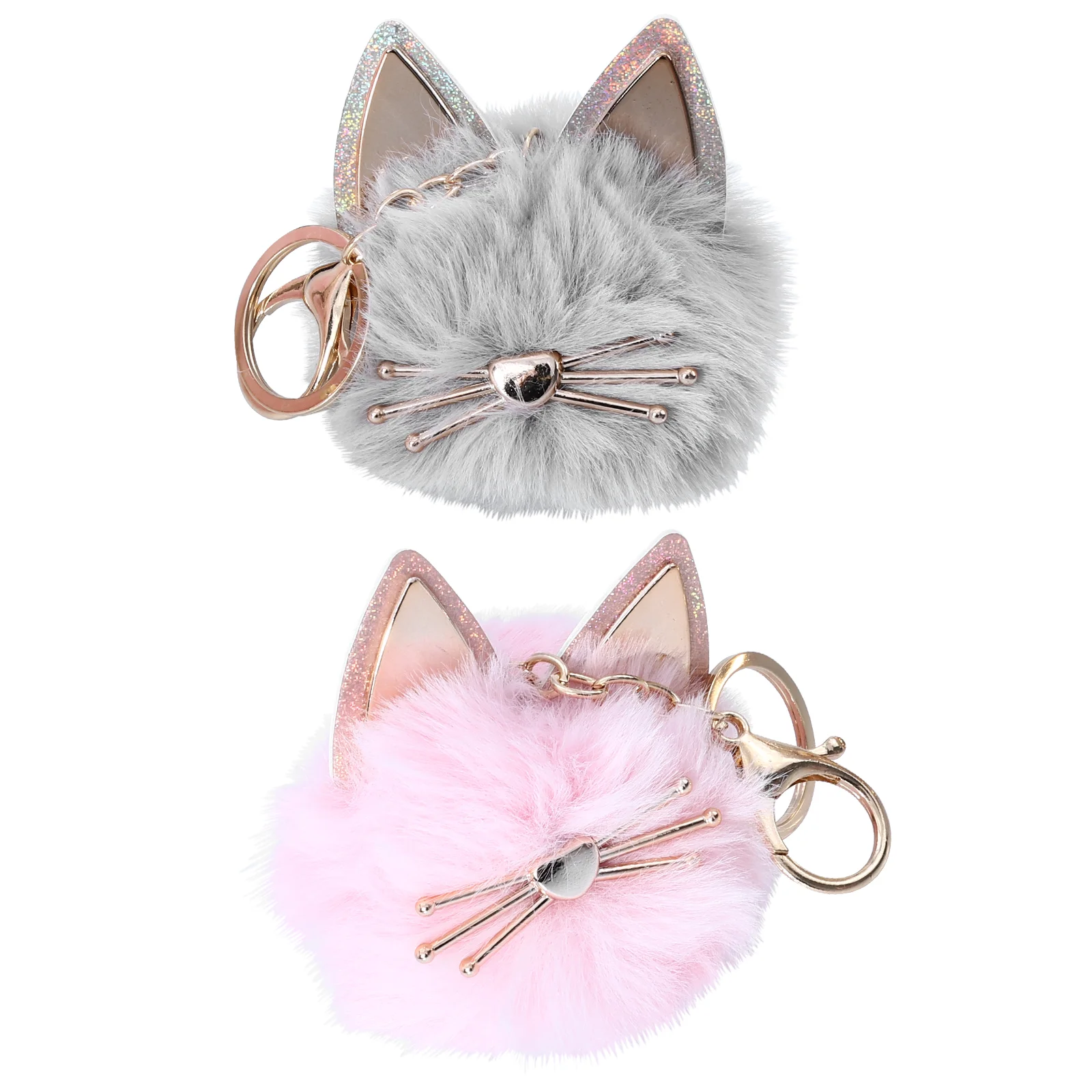 

2pcs Lovely Animal Plush Pendants Cartoon Key Chain Pendants Bag Decors