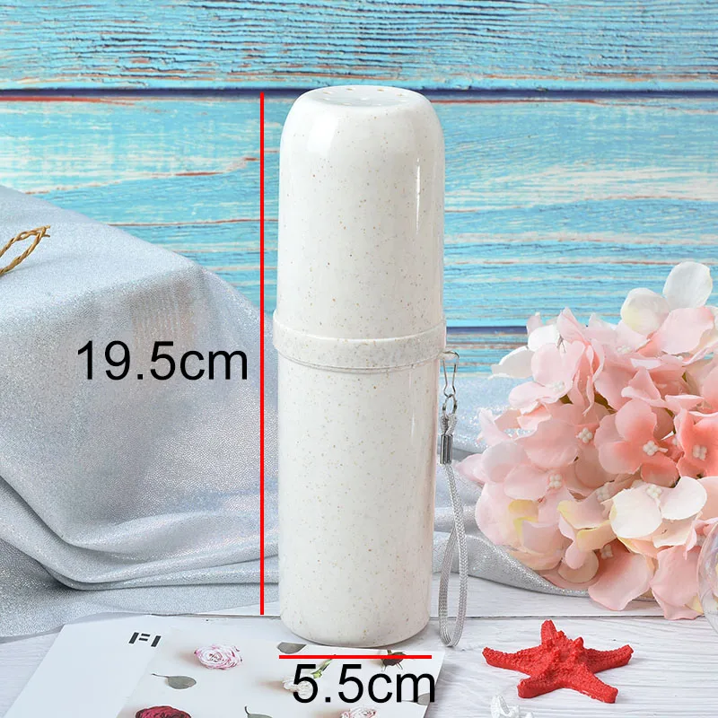 

1PCS Portable Tooth Mug Toothpaste Cup Wheat Toothbrush Holder Travel Accessories Bathroom Tumblers 4 Colors