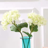 1 pcs 2 leaf hydrangea artificial flower wedding home decoration photography scrapbooking for home wedding birthday
