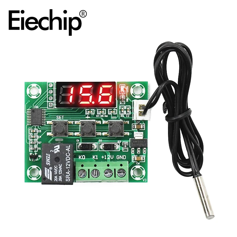 W1209 термометр с водонепроницаемым зондом 12 В для arduino DIY Электронный Термостат