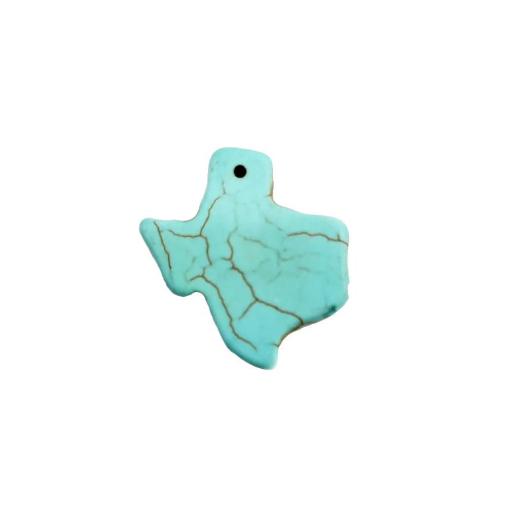 

Natural Stone Turquoise Pendant 29x39mm Irregular Shape Pendant Manufacturing DIY Bracelet Necklace Earrings Jewelry Accessories