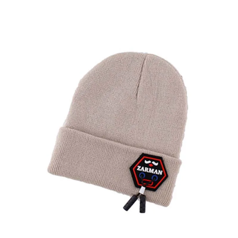Индивидуальная трендовая осенне-зимняя универсальная шерстяная мужская шапка