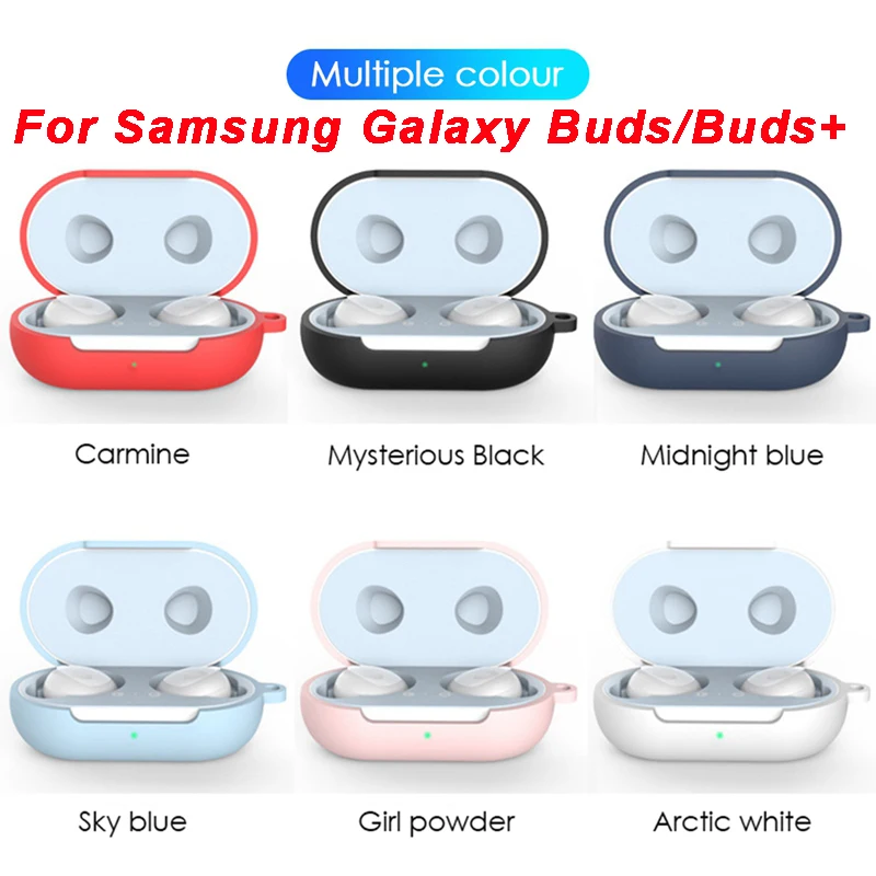 

For Samsung Galaxy Buds Plus Case All Compatible Soft Silicone Cover For Galaxy Buds + 2020 Shell Fits Perfectly Charging Case