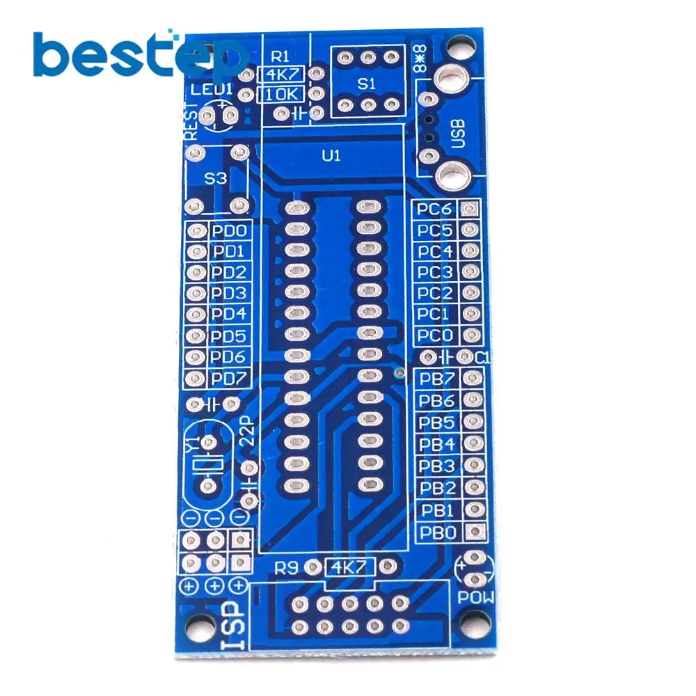 Горячая DIY Kit ATmega8 ATmega48 AVR минимальная система макетная плата миниатюрный мини электронный набор деталей без чипа