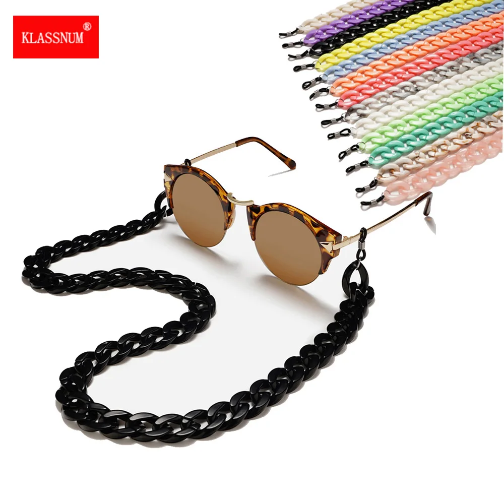 Очки для чтения женские 1 шт. Леопардовый цвет акриловый цепочка солнцезащитных