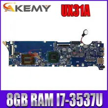 original UX31A mainboard UX31A UX31A2 8GB RAM I7-3537U CPU For ASUS laptop motherboard
