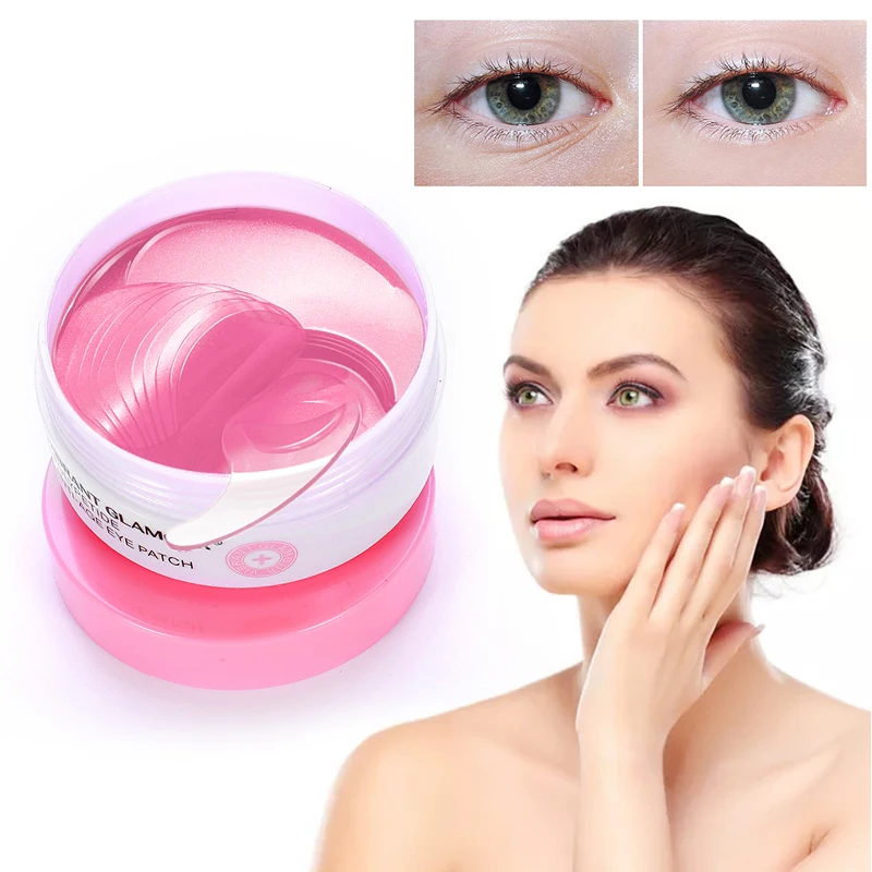 60pcs Anti Wrinkle Eye Patches Mask Crystal Collagen Under The Eyes Sleep Remove Dark Circles Hydrogel Patch TSLM1 | Красота и