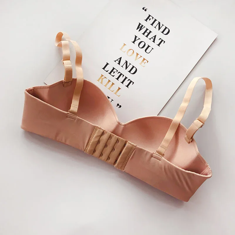 

Women Seamless Bra Glossy Sexy Underwear Female Invisible Bra Lingerie Push Up Bras For Women