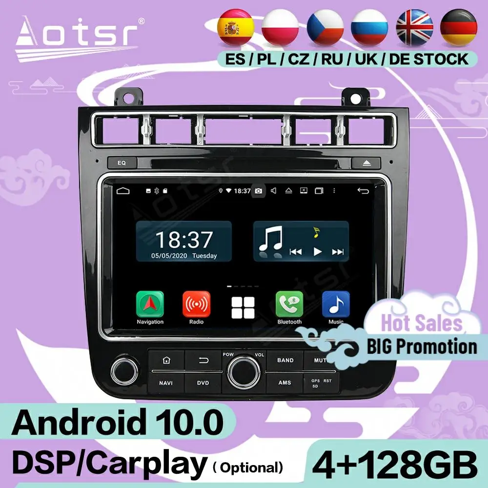 

Carplay Screen Multimedia Stereo Android Player For VW Touareg 2011 2012 2013 2014 2015 2016 2017 Audio Radio Receiver Head Unit