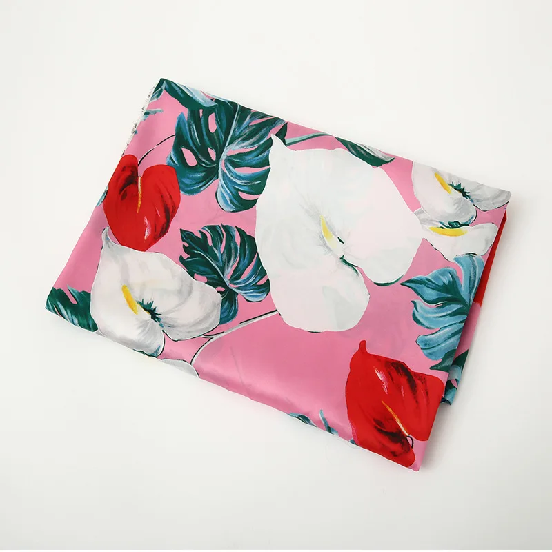 

150cm wide stretch satin fabric meter shirt dress polyester fabric brand printed fabric fabric wholesale cloth