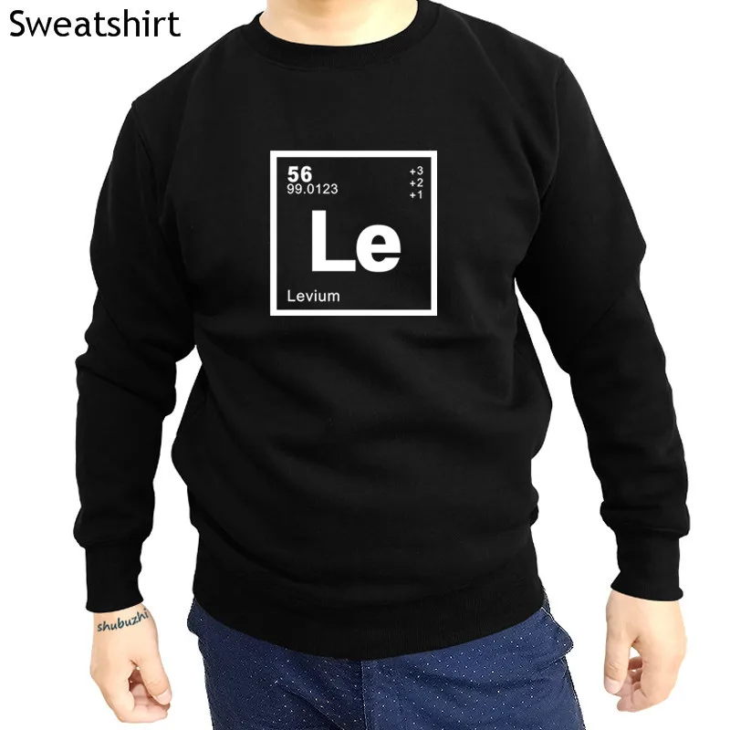 

LEVI Periodic - Mens hoodies - Geeky / Chemistry - sMans Unique Cotton long Sleeves O-Neck hoody sbz1355