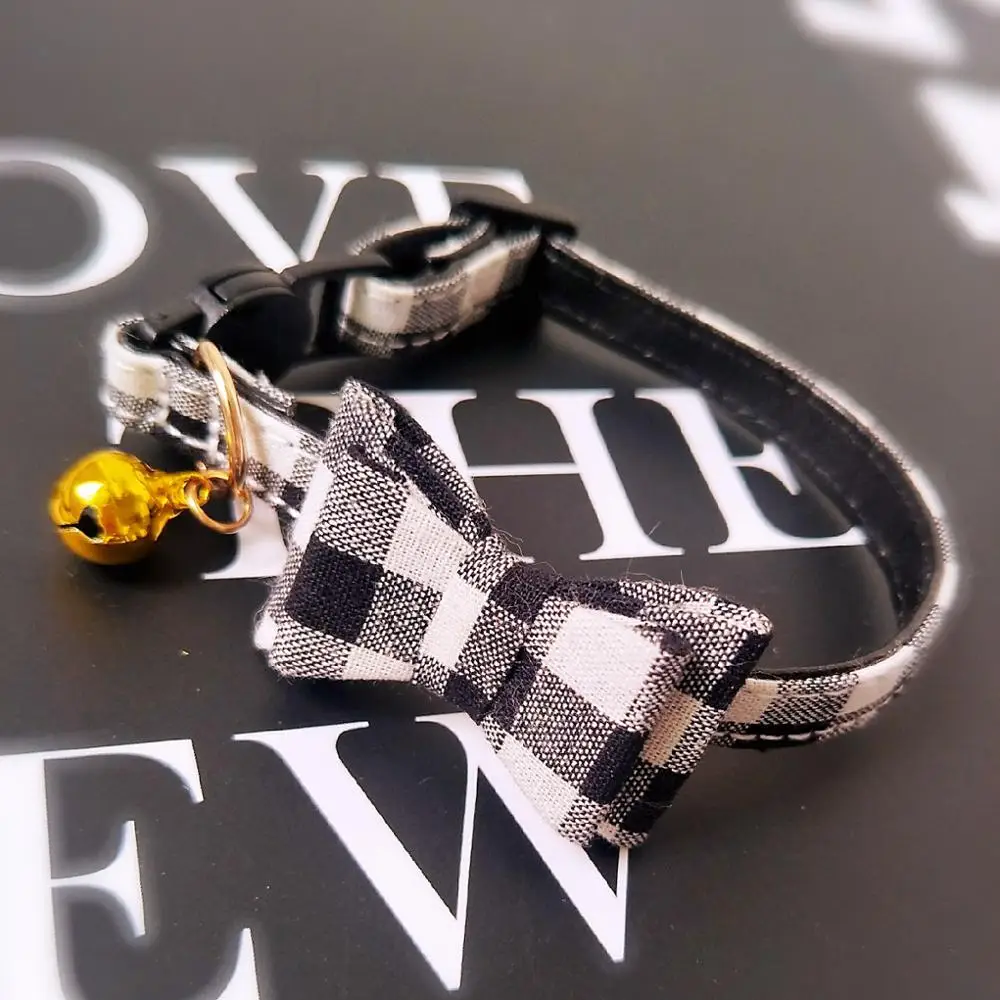 Милый ошейник для домашних животных с бантом собаки или кошки колокольчиками