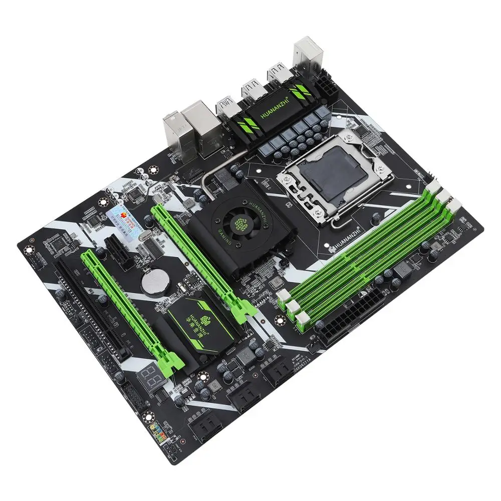 Материнская плата HUANANZHI X58 DELUXE материнская для Intel LGA 1366 DDR3 1066/1333 МГц 48 ГБ SATA2.0 USB3.0 ATX