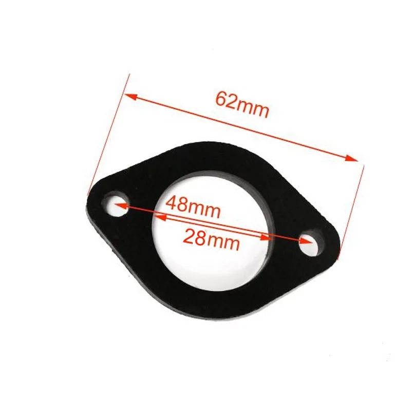 

Motorcycle Intake Manifold Pipe Spacer Gasket for CG200 GoKart Bike 62mm