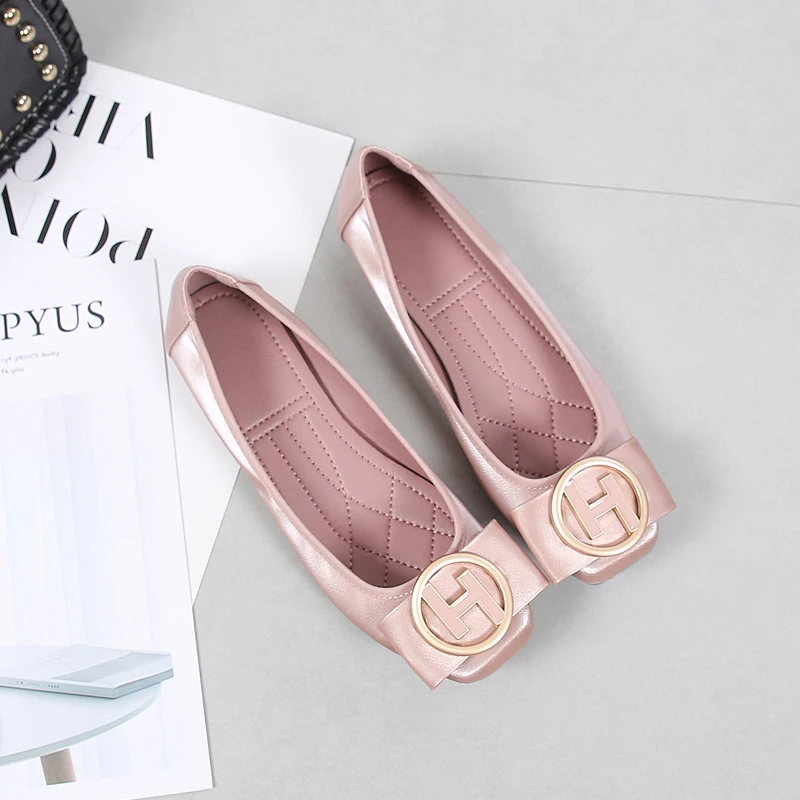 Специальное предложение Женские балетки из искусственной кожи на плоской