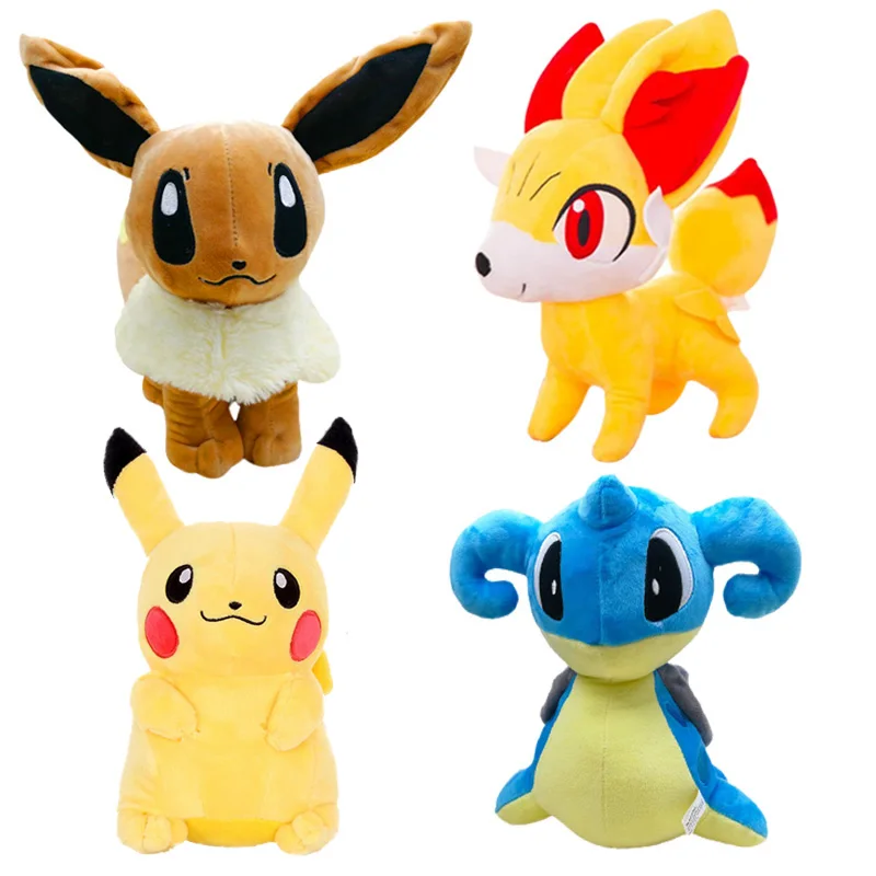 30 см Lapras Evee Fennekin Marowak Psyduck Плюшевые игрушки милая Аниме Кукла коллекция хобби