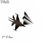 Водостойкая Временная тату-наклейка, бумажный самолёт, истребитель, тату, переводная татуировка, имитация татуировки для мужчин, женщин, мужчин