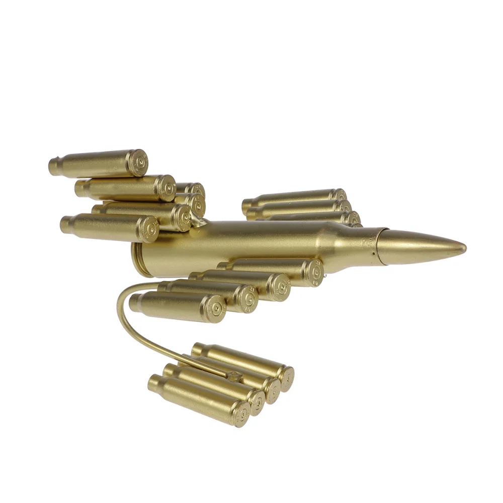 

1PC Vintage Bullet Shell Aircraft Mold Creative Airplane Metal Aircraft Model Craft for Home Decor