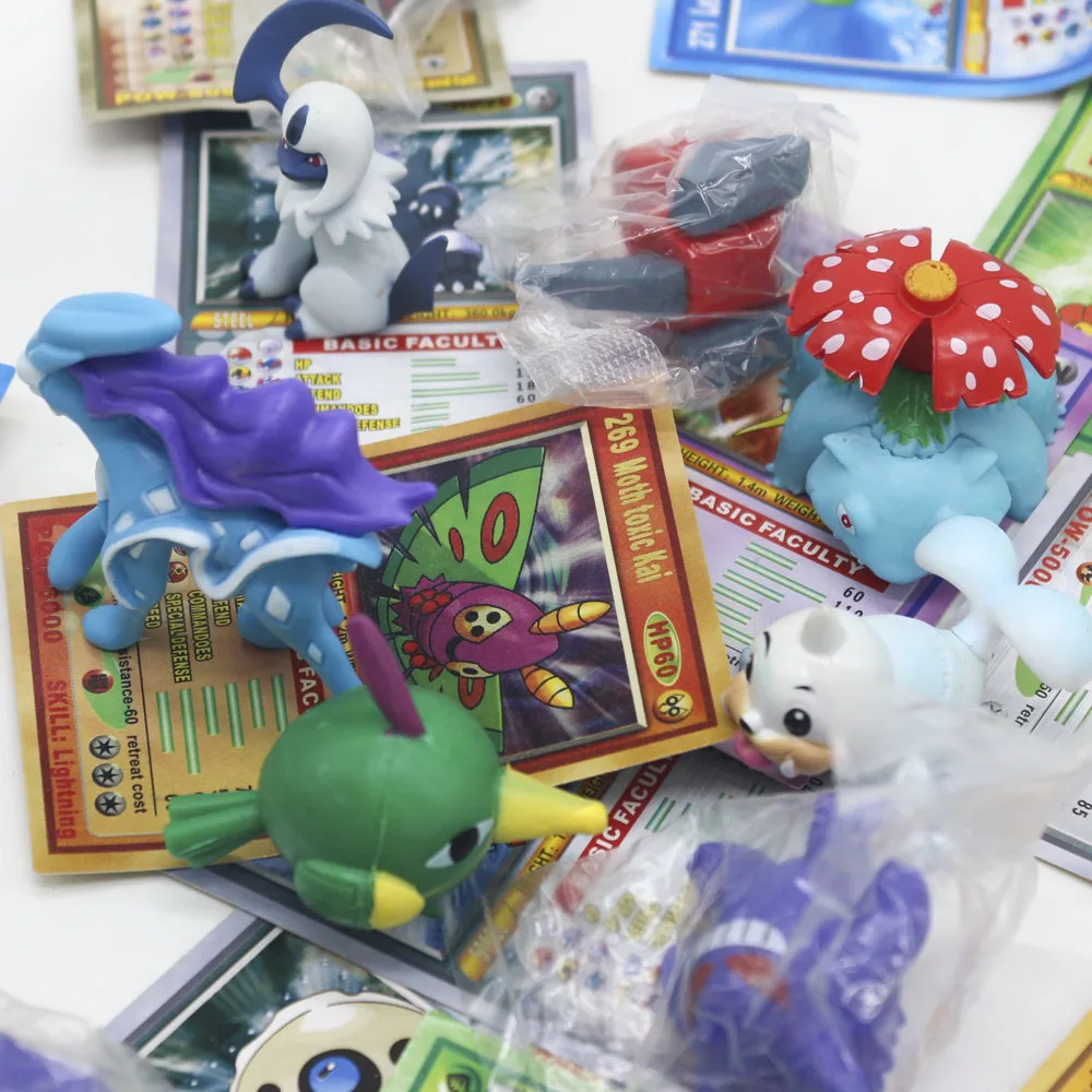 

TAKARA Tomy Toys for Children Battle Trading Figure Card Game Action Figures POKEMON Dolls with Cards Collectible
