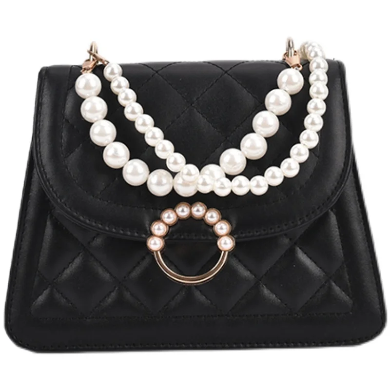 

Pearl Chain Mini Bag Female 2021 New Trendy Summer High-quality Shoulder Bag Fashionable Western Style Messenger Bag