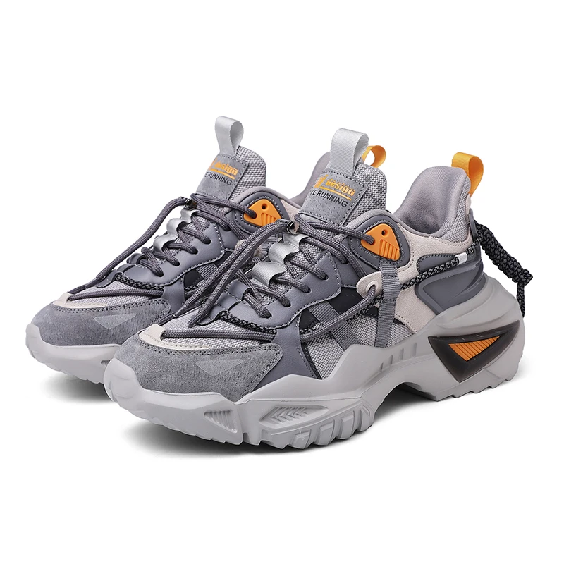 

Spring Autumn Height Increasing Comfortable Men Chunky Sneakers 2021 Fashion Breathable Light Adult Male casual Shoes Hombre