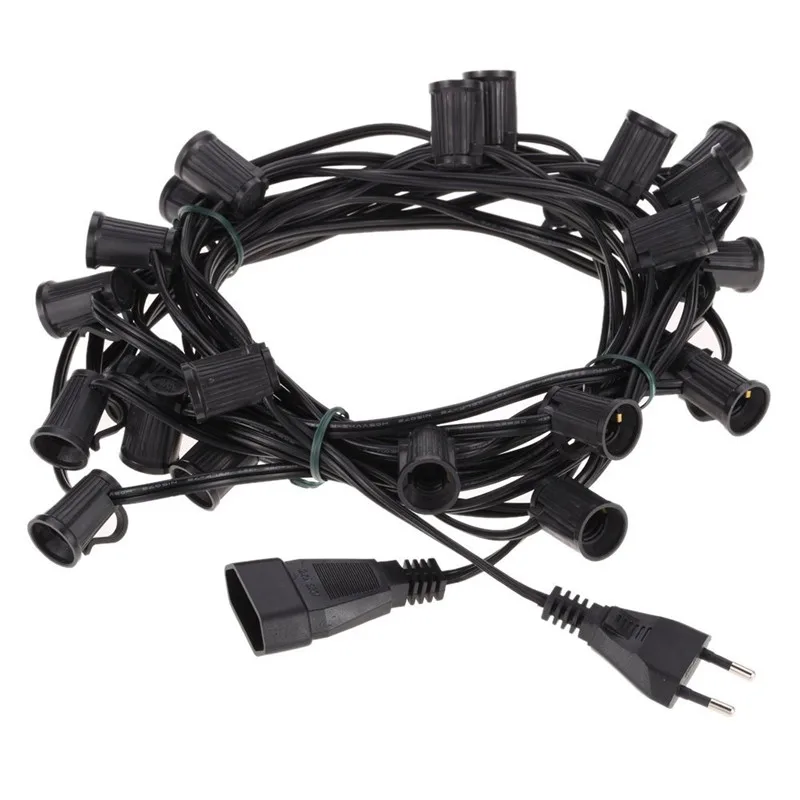 7 5 м G40 круглые вечерние рождественские светящаяся гирлянда Свадебные садовые