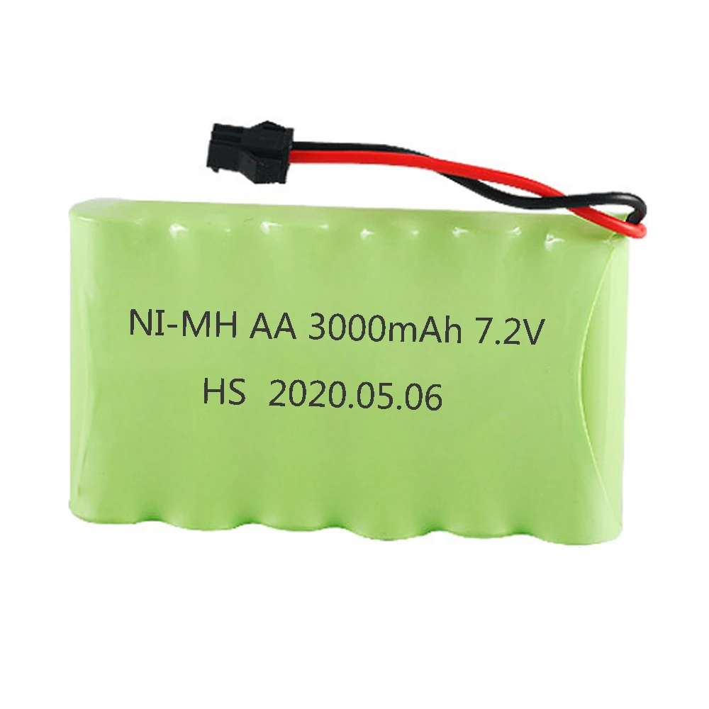 Upgrade 7.2V 3000mah NiMH Battery M model For Rc Toys Cars Tanks Truck Robot Gun Boat AA Ni-MH 7.2v Rechargeable 1-10PCS | Электроника