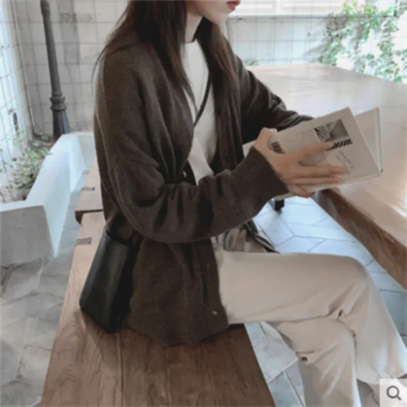 

Sweater Lazy Wind Women's Loose Clothing 2021 Women's New Spring Cardigan Coat Net Red Knitted Top Women's Spring