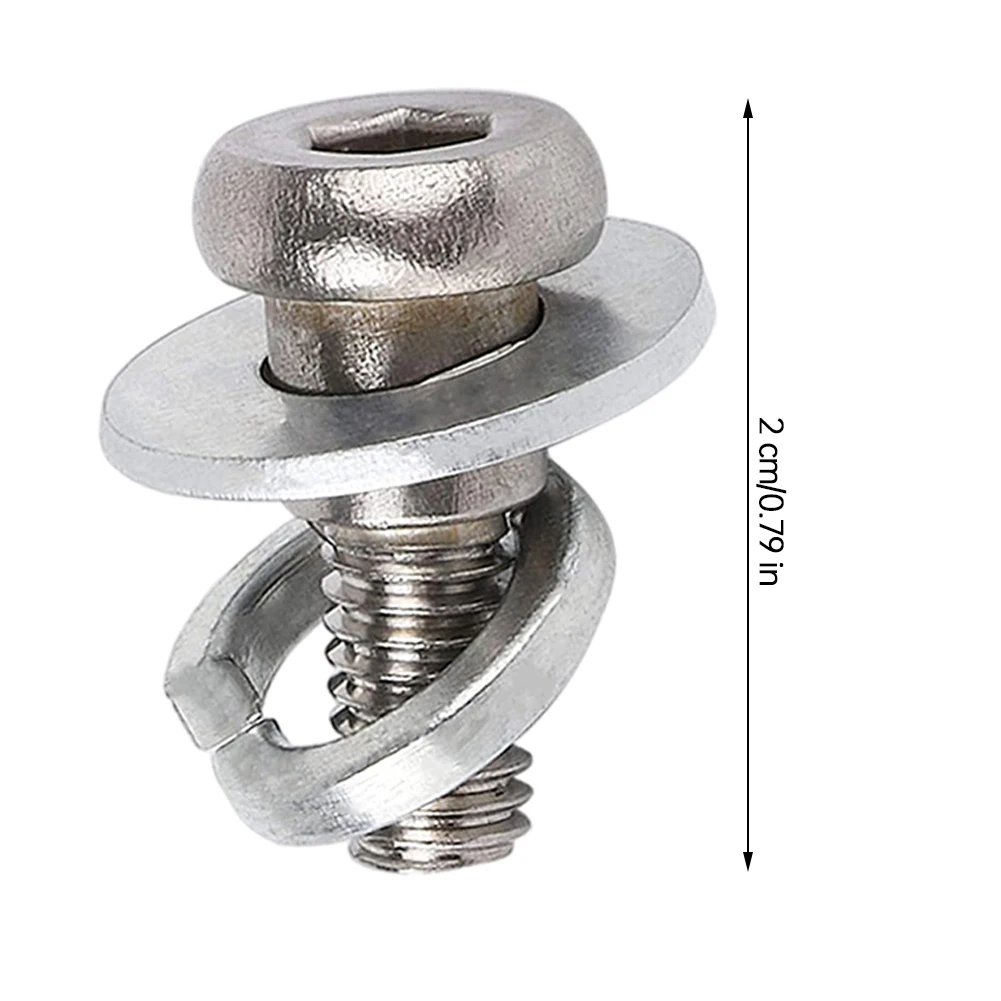 

2PCS Stainless Steel Scooters Rear Wheel Fixing Bolt Screw Set Assembly Silver For Xiaomi M365 Electric Scooter Accessories