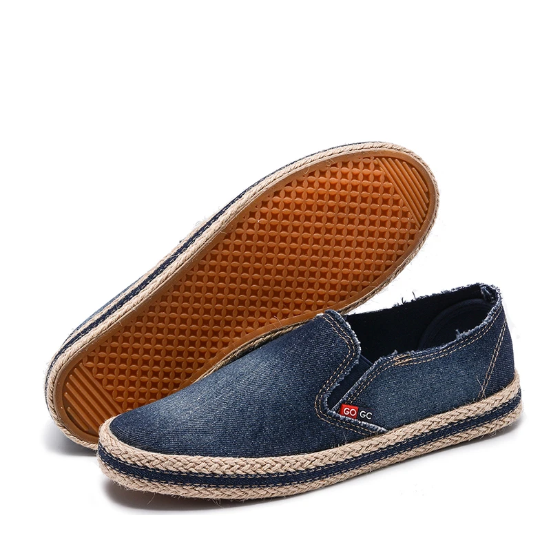 Женские джинсовые слипоны #37 #38 #39 удобные дышащие парусиновые туфли женские
