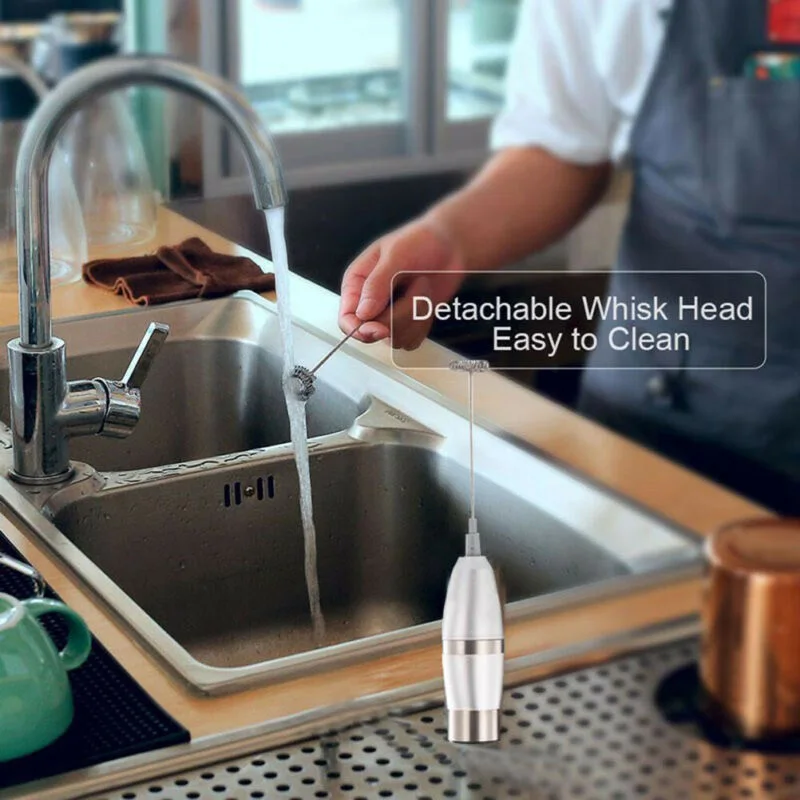 

Electric Handheld Milk Frother Foamer Maker Coffee Eggbeater Kitchen Whisk Mixer