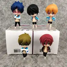 5 шт./компл. Kawaii бесплатно! ПВХ японская аниме экшн-фигурка модели игрушки милая нананаза Харука Тачибана Макото декор комнаты кукла