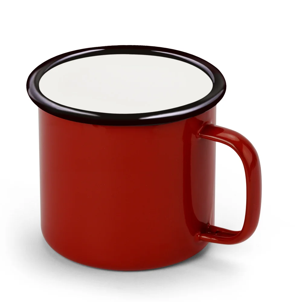 380 мл Творческий Винтаж чашки покрытые эмалью посуда Кофе Чай чашка кружка для