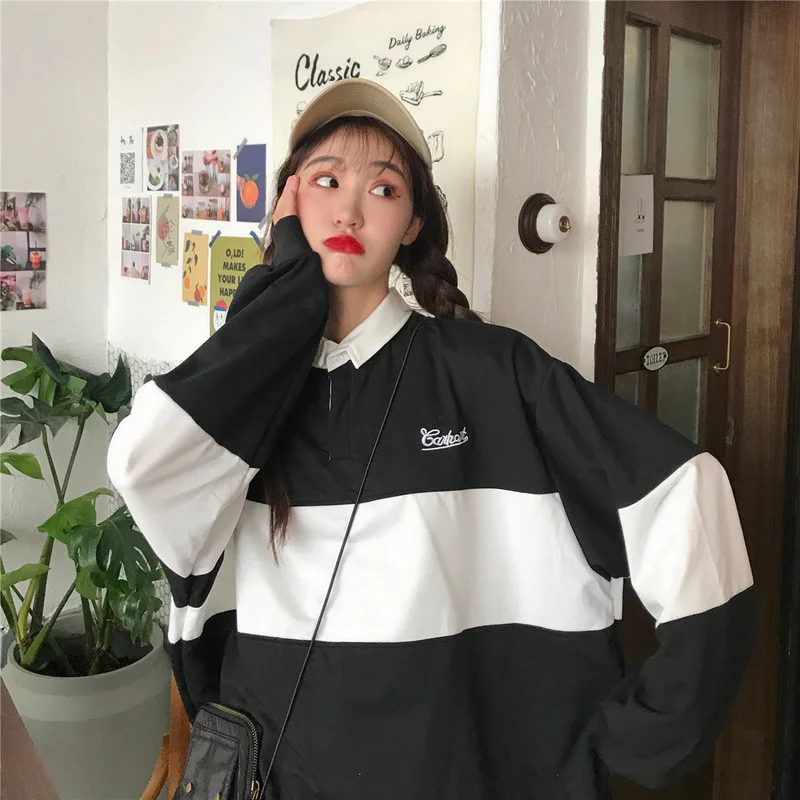 

Women's Hooded Sweatshirt Long-sleeve Women's Blouse With Round Collar And Kpop Lyrics Winter 2021