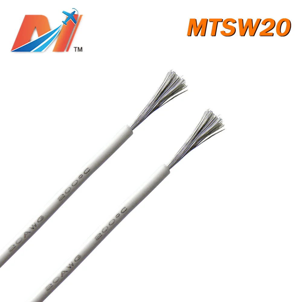 Maytech распродажа (1 метр) кремниевый провод питания AWG20 белого цвета|Силовая