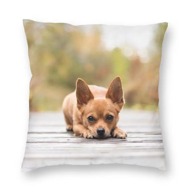 Чихуахуа подушка в виде собаки Чехол украшения животный принт диванные подушки