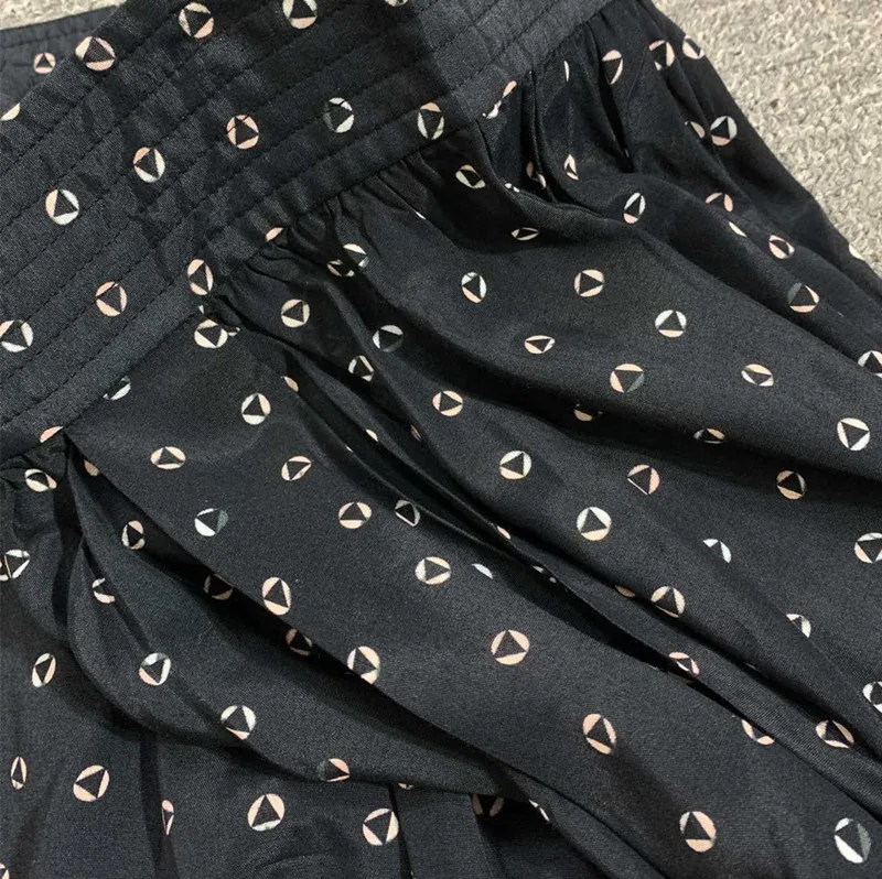 Мини юбка женская с высокой талией винтажная короткая асимметричным подолом и