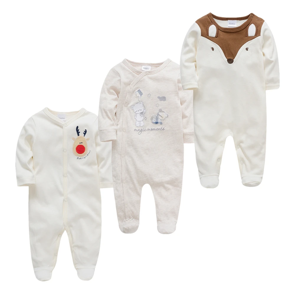 Roupas Bebe De/Хлопковые комбинезоны Одежда для маленьких девочек Пижамы с длинными