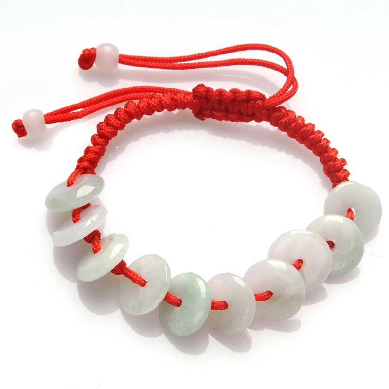 Природный Товары изумрудно Ping An пряжки браслет Аутентичные бирманский нефрита