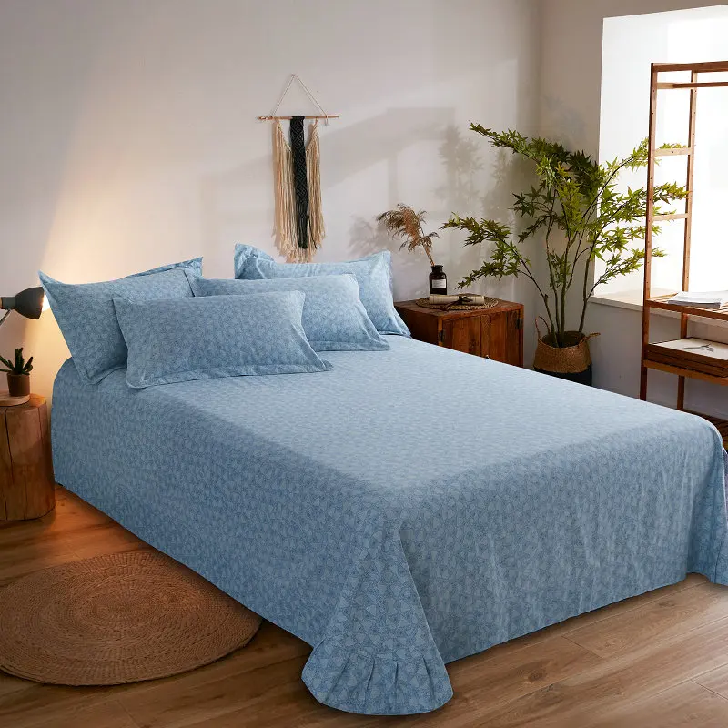 3 шт. Роскошное хлопковое покрывало на кровать 180 см х 250 270 простыня