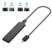 HOT M.2 NVME SSD Enclosure USB 3.1 Gen 2 (10 Gbps) To NVME PCI-E M.2 SSD Case Support UASP For NVMe SSD 2230/2242/2260/2280
