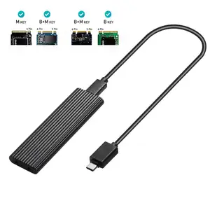 hot m 2 nvme ssd enclosure usb 3 1 gen 2 10 gbps to nvme pci e m 2 ssd case support uasp for nvme ssd 2230224222602280 free global shipping