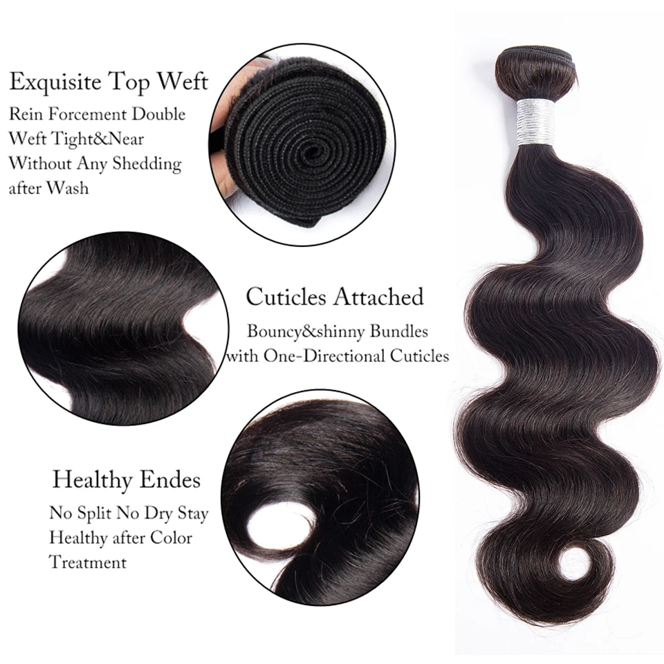 30 дюймовые волнистые пучки человеческих волос бразильские пупряди человеческие