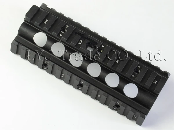 Sinairsoft Алюминиевый CNC M249 нижний и верхний прицел крепление Handguard 6 шт. RIS рельсы системы Охота Стрельба Тактический Quad рейка крепление