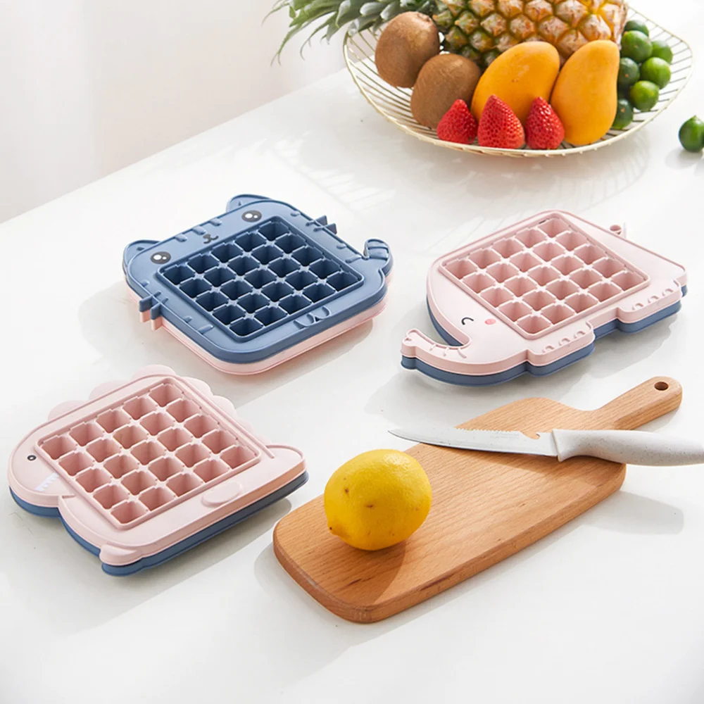 

4Pcs Cartoon Elephant Shaped Ice Cube Tray Summer Ice Mold Ice Maker Ice Making Mold (Blue for Each 2Pcs)