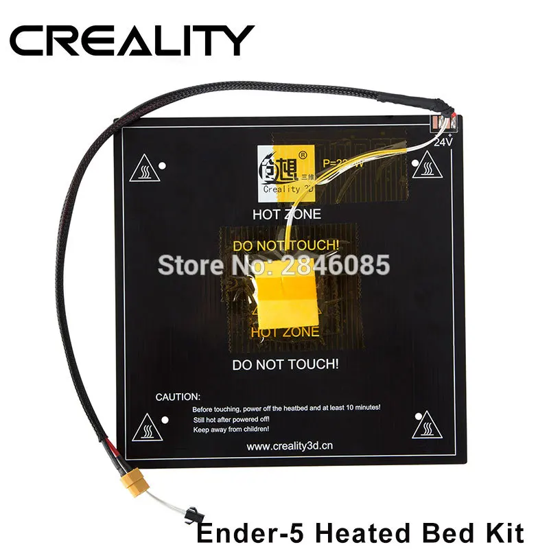 Online 24V Ender 5 220*220*3 ミリメートル heatbed アルミケーブルで加熱ベッド Creality ためエンダー 5 MK3 3D プリンタ温床部品