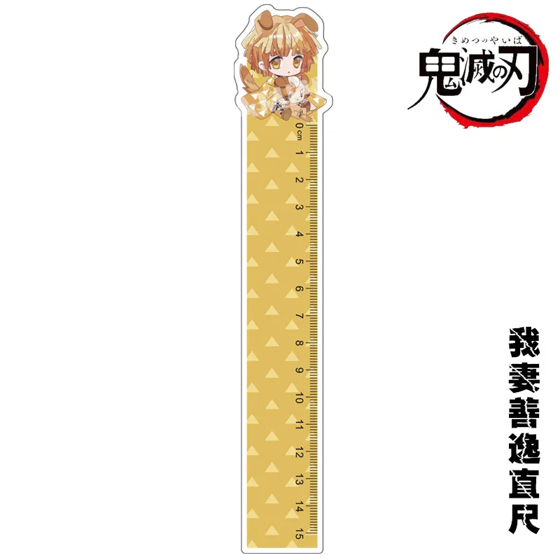 

Demon Slayer Rulers Anime Stationery Kochou Shinobu Plastic Straight Ruler Office School Supplies Student Drafting Supplies Cute