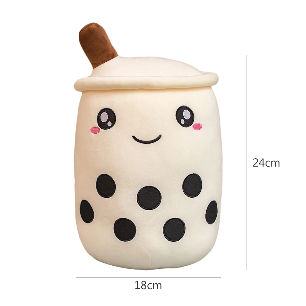 

Girls Creative Bubble Tea Shaped Stuffed Doll Plush Toy Sofa Decor Birthday Gift Kids Educational Toys for Children Gifts